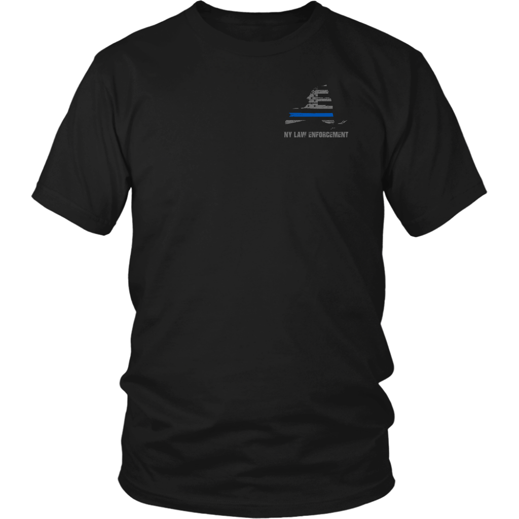 Men's T-Shirt, Thin Blue Line New York Skyline - Thin Blue Line USA