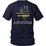 Texas Dispatcher Thin Gold Line Shirt - Thin Line Style