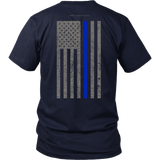 Law Enforcement Thin Blue Line USA Flag Shirt - Thin Line Style