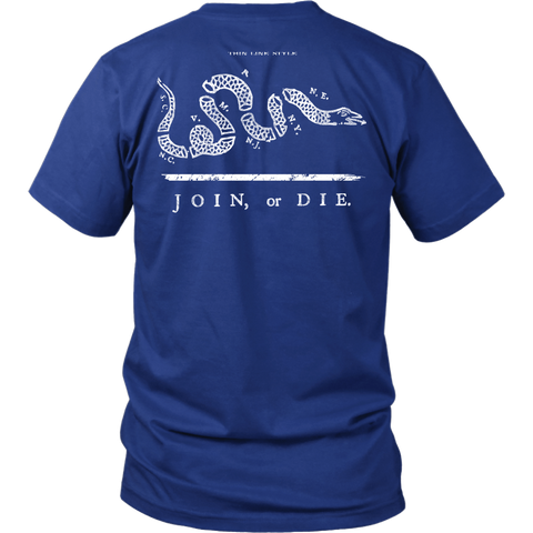Join or Die Thin White Line EMS Shirt - Thin Line Style