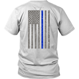 Law Enforcement Thin Blue Line USA Flag Shirt - Thin Line Style