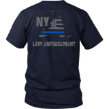 New York Law Enforcement Thin Blue Line Shirt - Thin Line Style