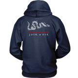 Join or Die Thin Red Line Firefighter Hoodie - Thin Line Style