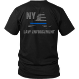 New York Law Enforcement Thin Blue Line Shirt - Thin Line Style