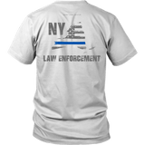 New York Law Enforcement Thin Blue Line Shirt - Thin Line Style