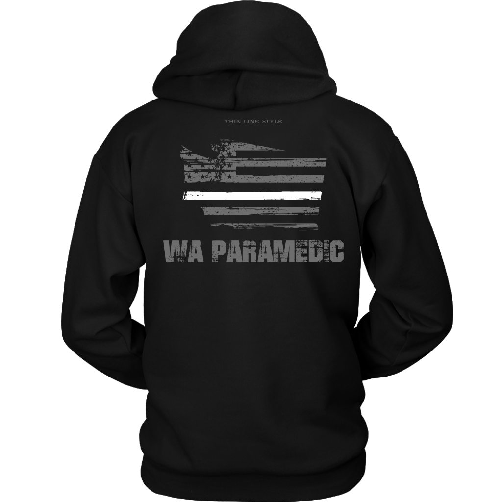 Washington Paramedic Thin White Line Hoodie Thin Line Style