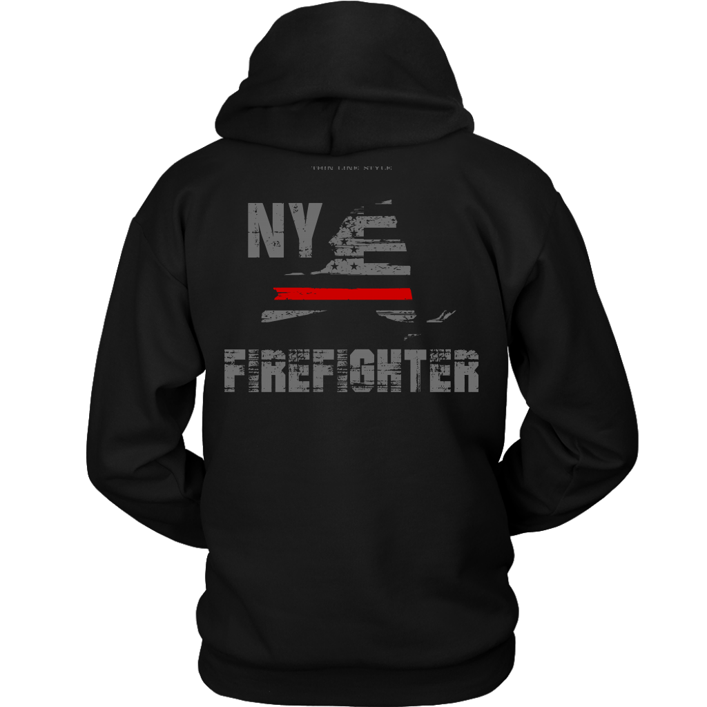 New York Firefighter Thin Red Line Hoodie – Thin Line Style