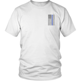 Law Enforcement Thin Blue Line USA Flag Shirt - Thin Line Style