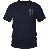Law Enforcement Thin Blue Line USA Flag Shirt - Thin Line Style
