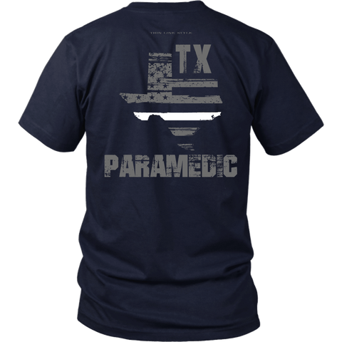 Texas Paramedic Thin White Line Shirt - Thin Line Style