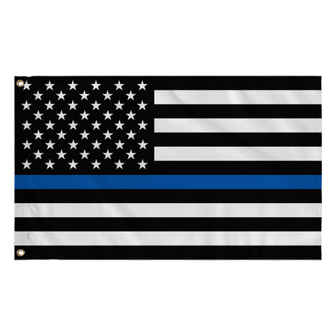 Thin Blue Line USA Flag - Thin Line Style