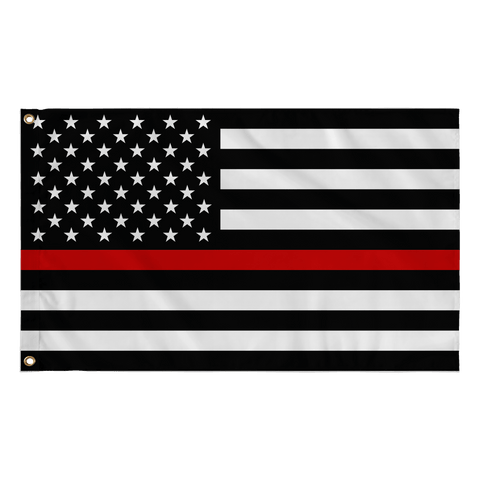 Thin Red Line USA Flag - Thin Line Style