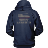Iowa Firefighter Thin Red Line Hoodie - Thin Line Style