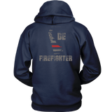 Delaware Firefighter Thin Red Line Hoodie - Thin Line Style
