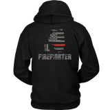 Illinois Firefighter Thin Red Line Hoodie - Thin Line Style