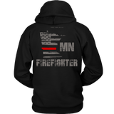 Minnesota Firefighter Thin Red Line Hoodie - Thin Line Style