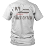 Kentucky Firefighter Thin Red Line Shirt - Thin Line Style