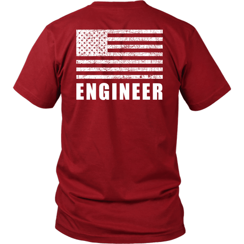 Fire Rescue Engineer Duty Shirt - Thin Line Style