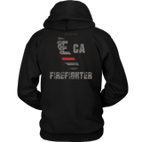 California Firefighter Thin Red Line Hoodie - Thin Line Style