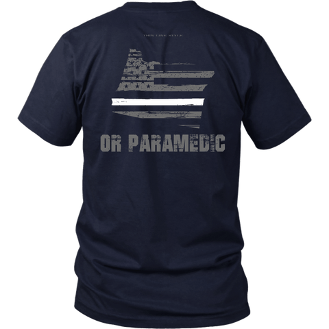 Oregon Paramedic Thin White Line Shirt - Thin Line Style
