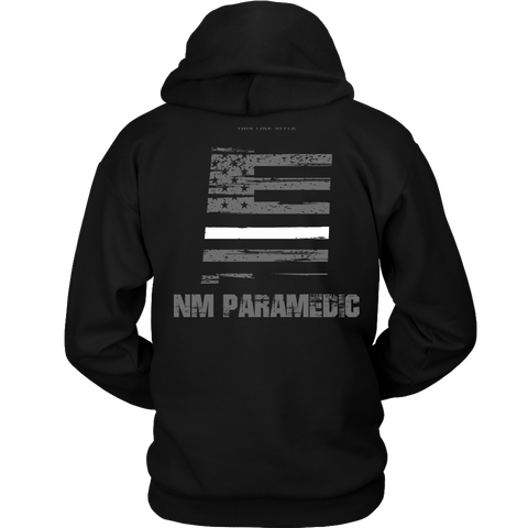 New Mexico Paramedic Thin White Line Hoodie - Thin Line Style