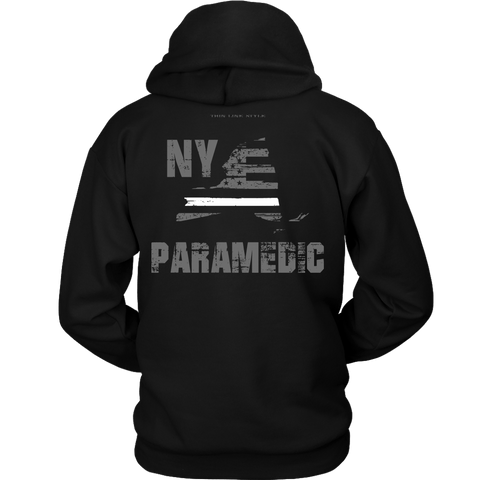 New York Paramedic Thin White Line Hoodie - Thin Line Style