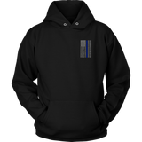 Law Enforcement Thin Blue Line USA Flag Hoodie - Thin Line Style