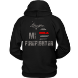 Michigan Firefighter Thin Red Line Hoodie - Thin Line Style