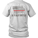 Iowa Firefighter Thin Red Line Shirt - Thin Line Style