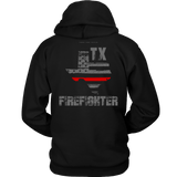 Texas Firefighter Thin Red Line Hoodie - Thin Line Style