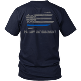Pennsylvania Law Enforcement Thin Blue Line Shirt - Thin Line Style