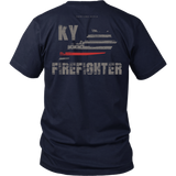 Kentucky Firefighter Thin Red Line Shirt - Thin Line Style