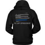 Pennsylvania Law Enforcement Thin Blue Line Hoodie - Thin Line Style