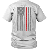 Firefighter Thin Red Line USA Flag Shirt - Thin Line Style