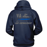 Virginia Law Enforcement Thin Blue Line Hoodie - Thin Line Style
