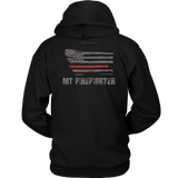 Montana Firefighter Thin Red Line Hoodie - Thin Line Style
