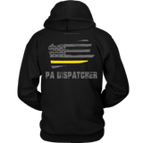 Pennsylvania Dispatcher Thin Gold Line Hoodie - Thin Line Style