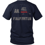 Alaska Firefighter Thin Red Line Shirt - Thin Line Style