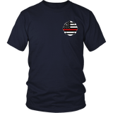 Maltese Cross Firefighter Thin Red Line Shirt - Thin Line Style