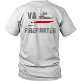 Virginia Firefighter Thin Red Line Shirt - Thin Line Style