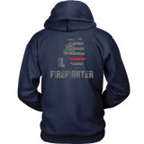 Illinois Firefighter Thin Red Line Hoodie - Thin Line Style