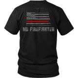 North Dakota Firefighter Thin Red Line Shirt - Thin Line Style