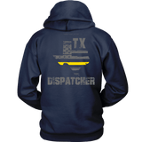 Texas Dispatcher Thin Gold Line Hoodie - Thin Line Style