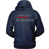 Tennessee Firefighter Thin Red Line Hoodie - Thin Line Style