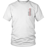 Roof Hook Firefighter USA Flag Shirt - Thin Line Style