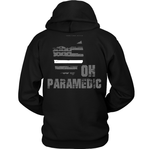 Ohio Paramedic Thin White Line Hoodie - Thin Line Style