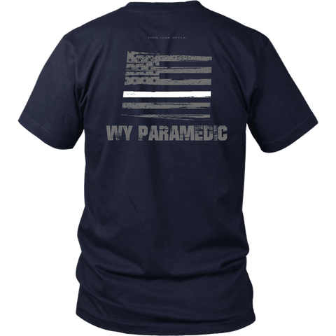 Wyoming Paramedic Thin White Line Shirt - Thin Line Style