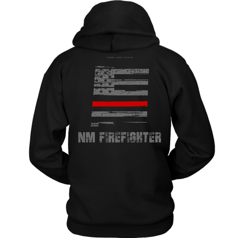 New Mexico Firefighter Thin Red Line Hoodie - Thin Line Style