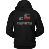 Arizona Firefighter Thin Red Line Hoodie - Thin Line Style