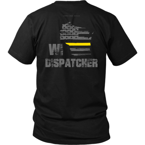 Wisconsin Dispatcher Thin Gold Line Shirt - Thin Line Style